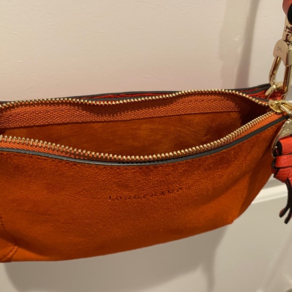 NWOT Longchamp Crossbody “Mailbox” bag PLUS Gold Chain Strap - Perfect Fall Bag! - Picture 8 of 13